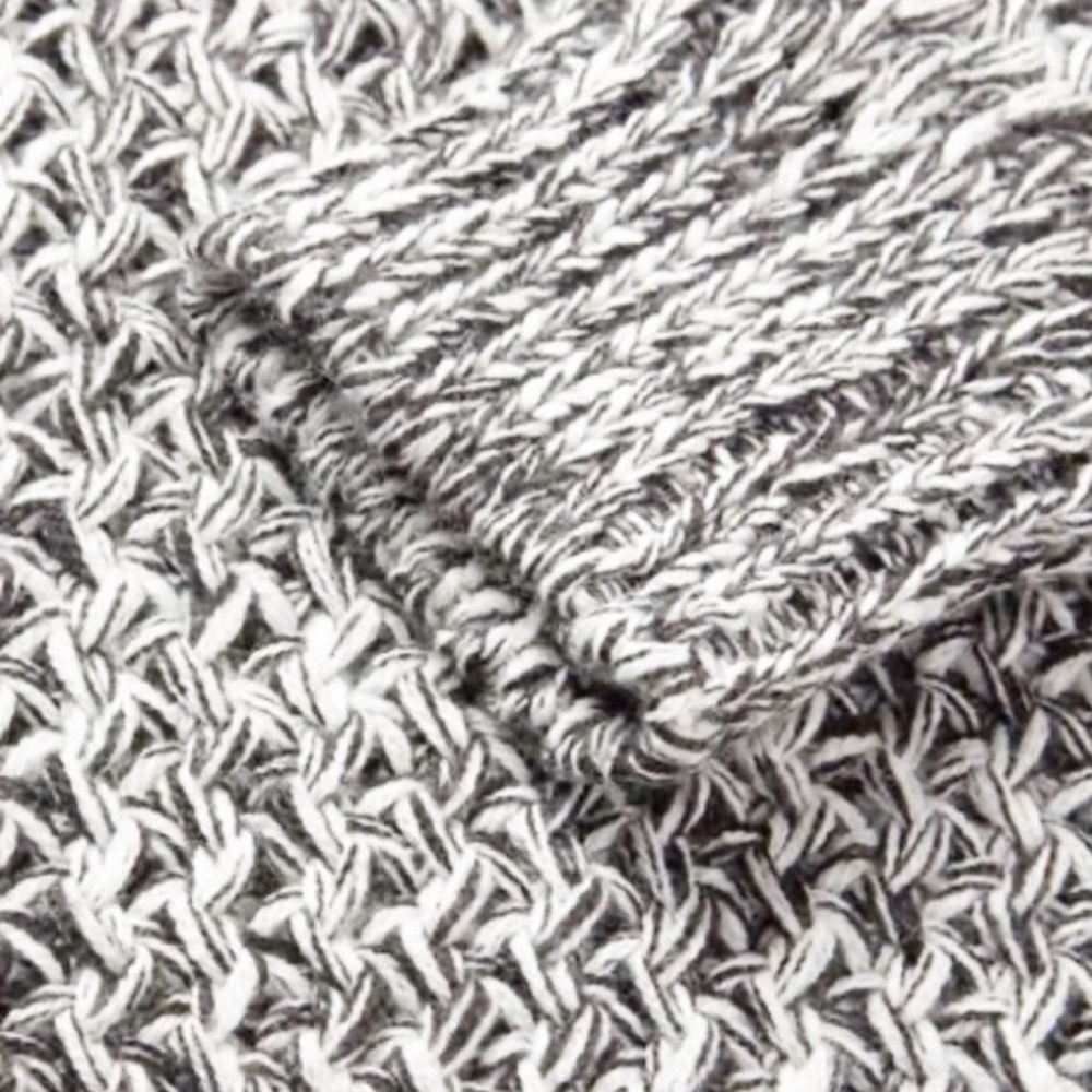SANDRO PARIS Grey Linen Chunky Knit Sweater - Picture 7 of 12